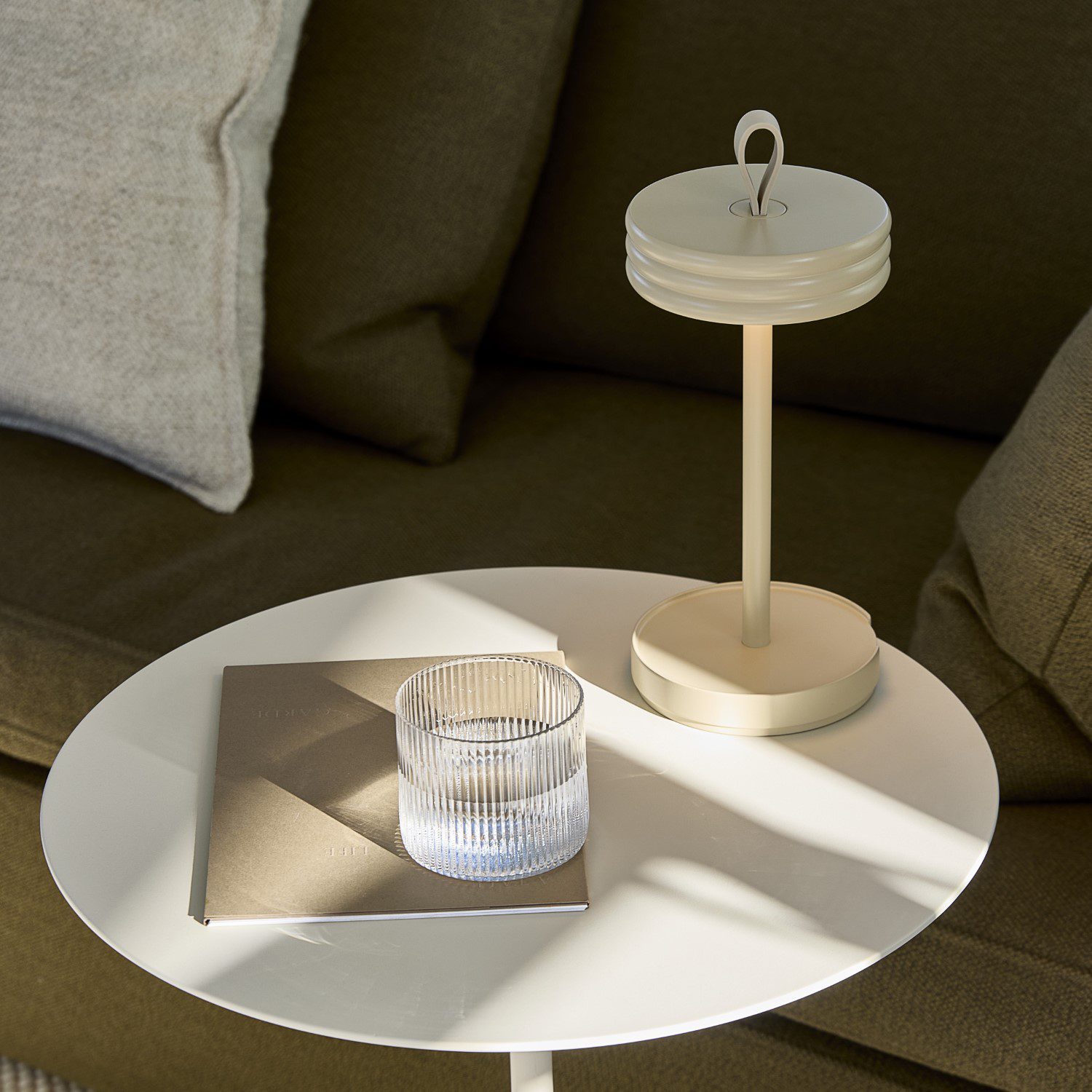 DesignBite BIG HUG tragbare LED-Lampe – beige