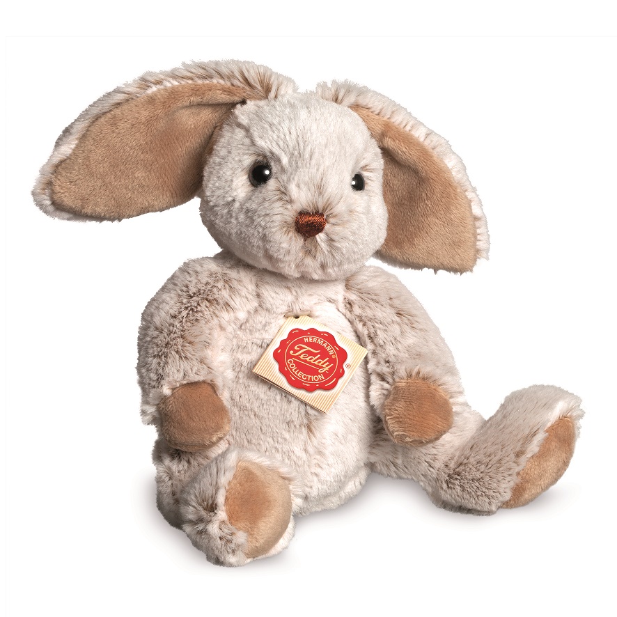 Hermann Teddy Schlenkerhase grau 25 cm