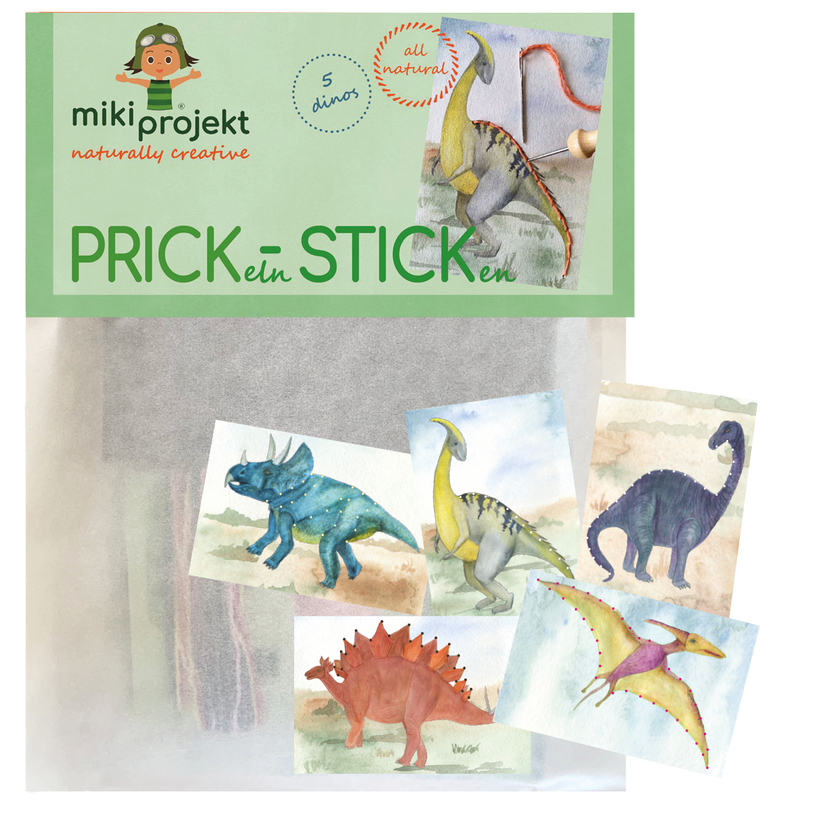 Prickel-Strick-Set "Dino" 