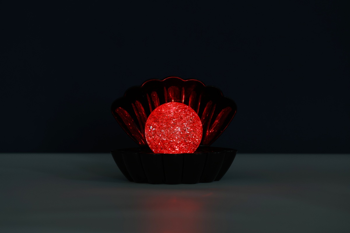iTotal Muschel-Lampe schwarz