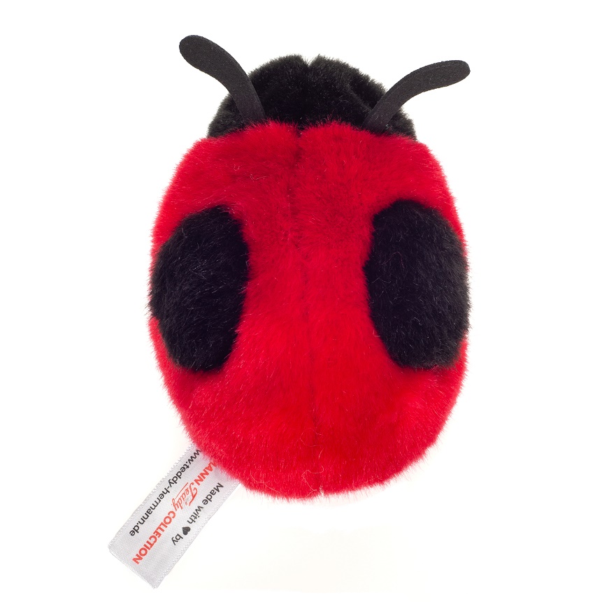 Hermann Teddy Marienkäfer 11 cm Stofftier - Glückskäfer