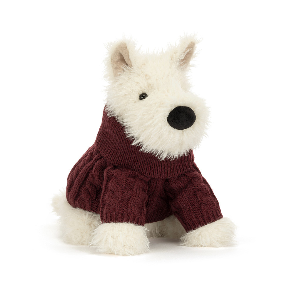 Jellycat Stofftier Munro Scottie Dog 'Winter Jumper'