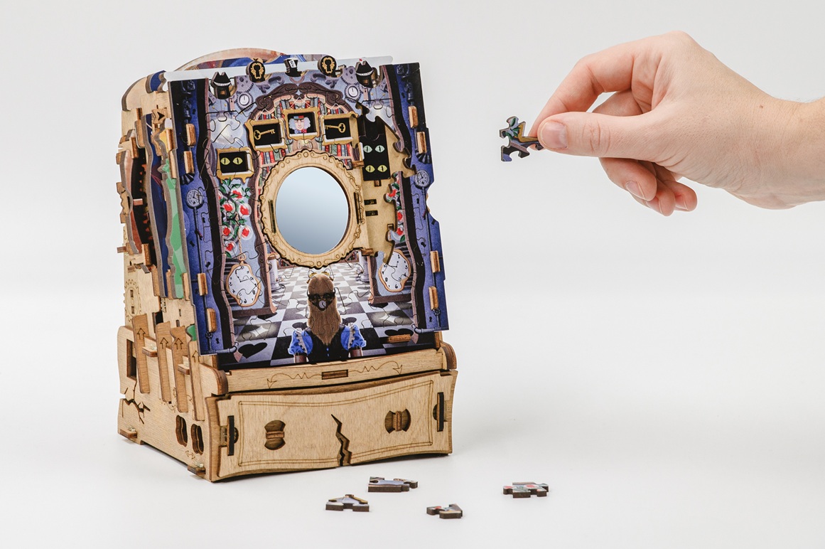Rätselspiel Cluepuzzle - The Wonderbox of Alice  Rätselbox mit Puzzle