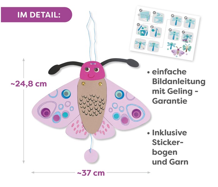 Haba Sachenmacher Bastelset Hampeltiere Schmetterlinge