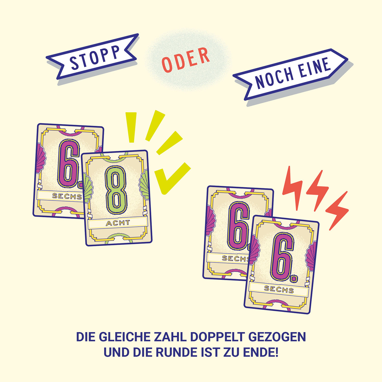 Kosmos Kartenspiel Flip 7 Voll fies