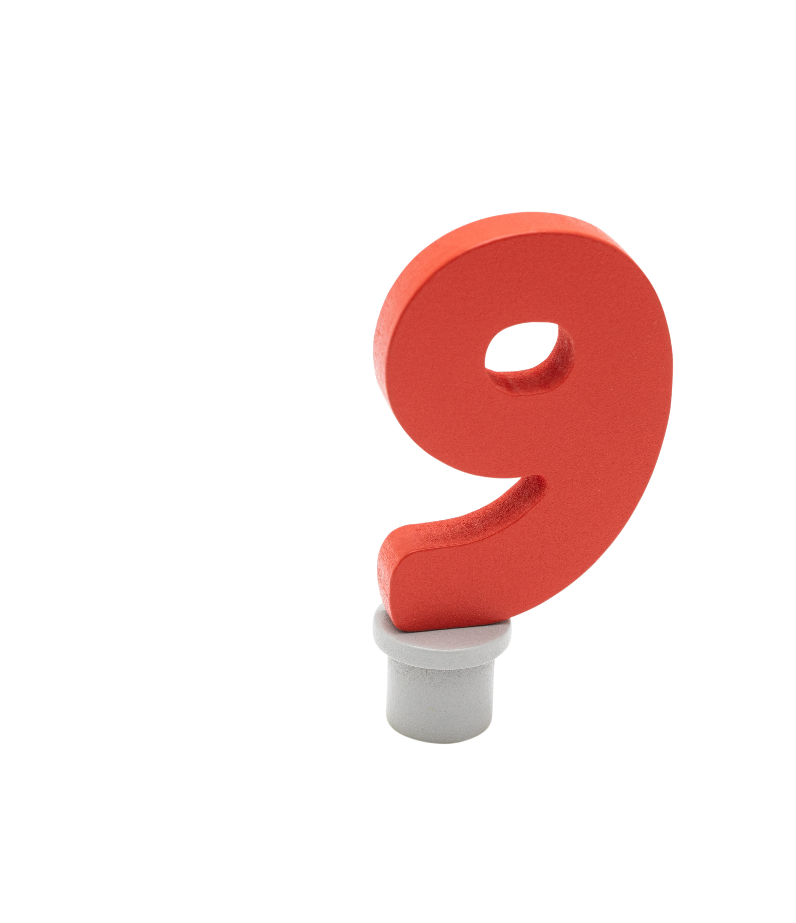 Ahrens Geburtstagszahl 9 rot