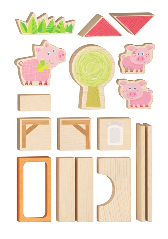 Haba My 1st Block World – Ferkelstall Kalle Bausteinwelt ab 1 Jahr
