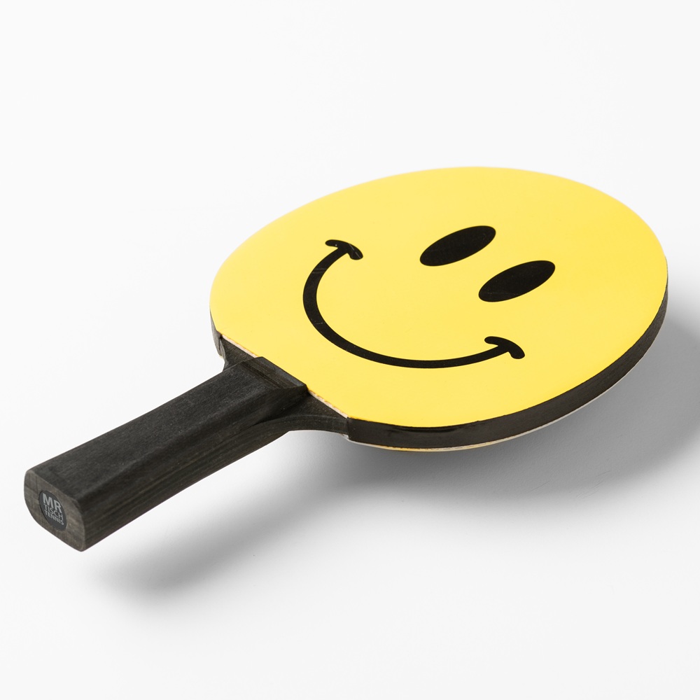 Mr. Tischtennis Tischtennisschläger Smiley lachend