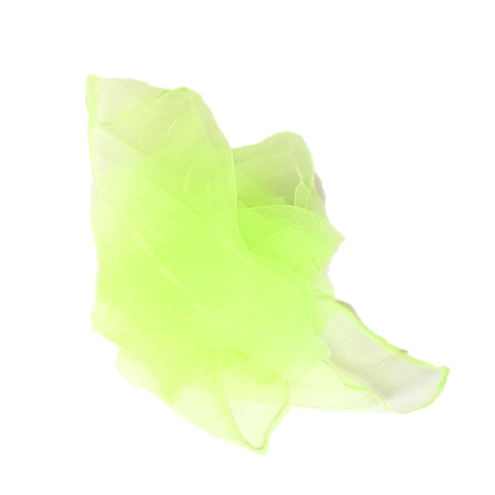 Jongliertuch 60cm x 60cm - UV Grün 
