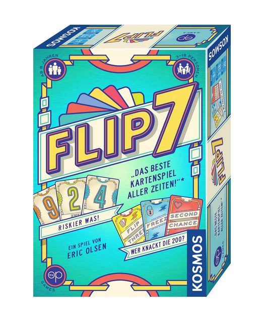 Kosmos Kartenspiel Flip 7 Gesellschaftsspiel für bis zu 18 Personen