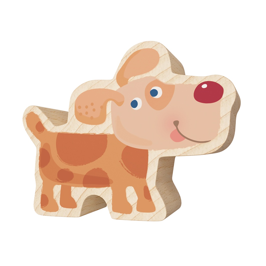 Haba My 1st Block World – Hund Gustav braun Bausteinwelt ab 1 Jahr