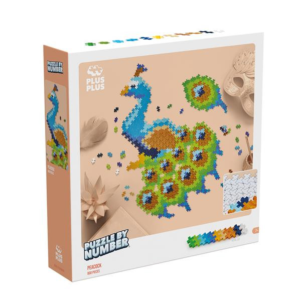 Plus-Plus 800 Kreativ Bausteine Puzzle Pfau