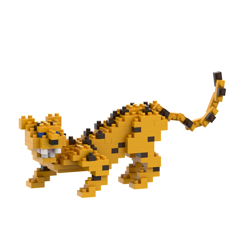 Brixies Leopard 184 Mini-Klemmbausteine