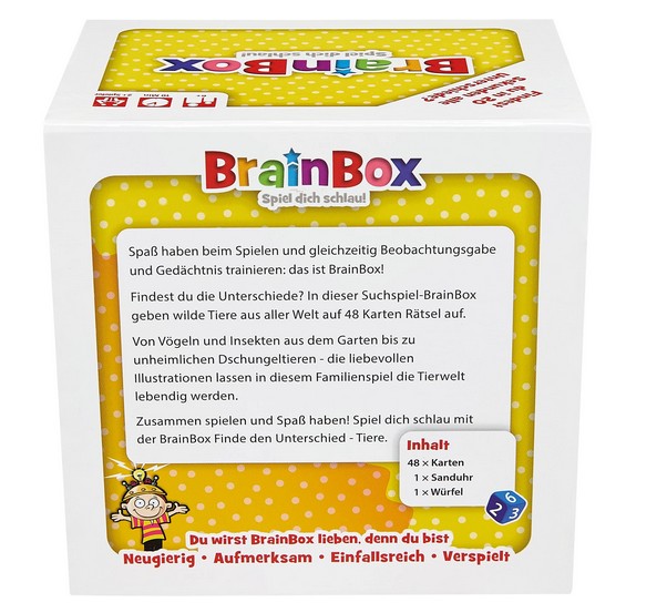 BrainBox - Finde den Unterschied - Tiere Spiel dich schlau