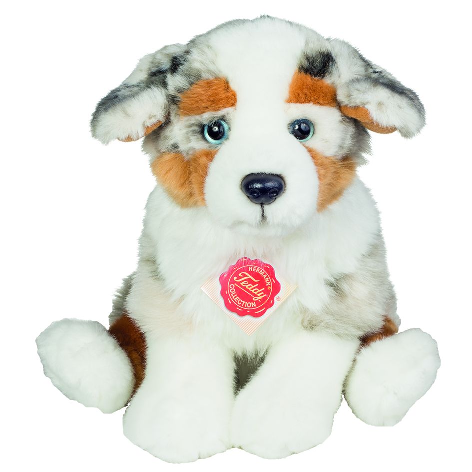 Hermann Teddy Australian Shepherd Welpe sitzend 22 cm Stofftier Hund