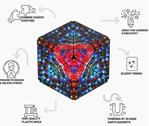 Shashibo Cube Chameleon Magnetwürfel