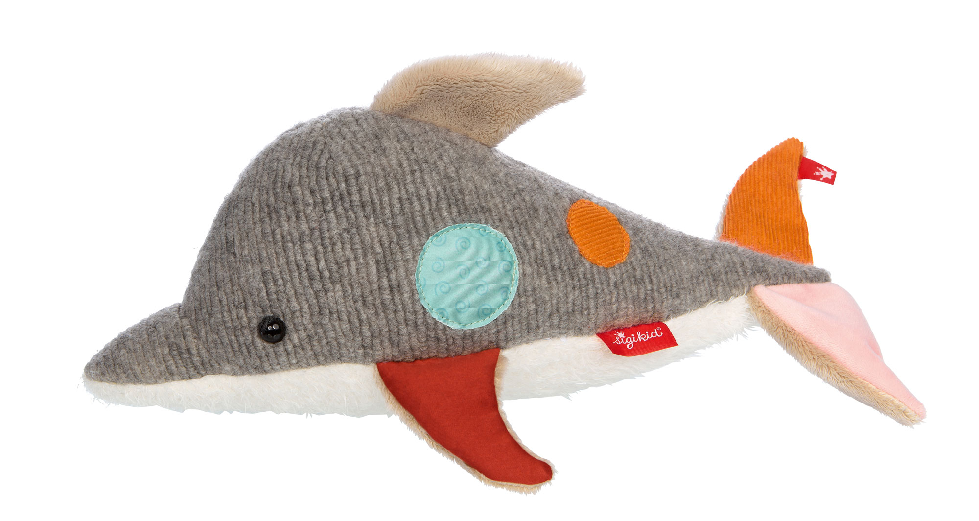 Sigikid Patchwork Sweety Stofftier Delfin  Sigikid Patchwork Sweety Stofftier Delfin