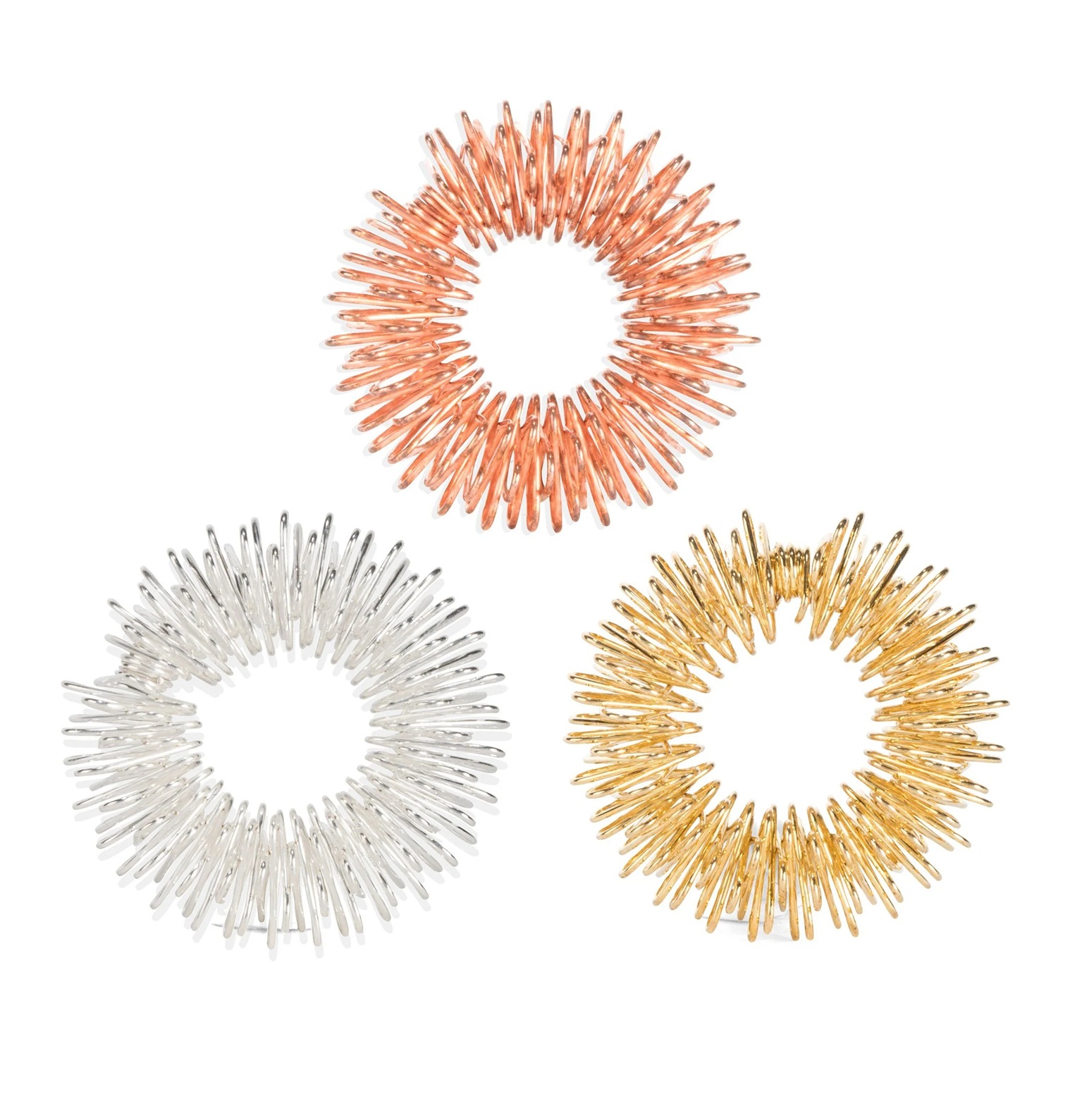 Kikkerland Akupressur Ringe 3er Set