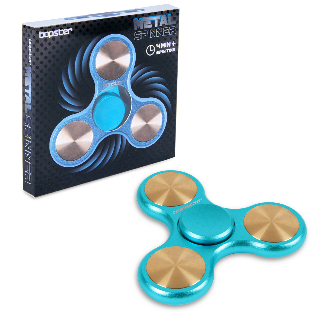 Bopster Metal Fidget Spinner - Blue Metall Fidget Toy