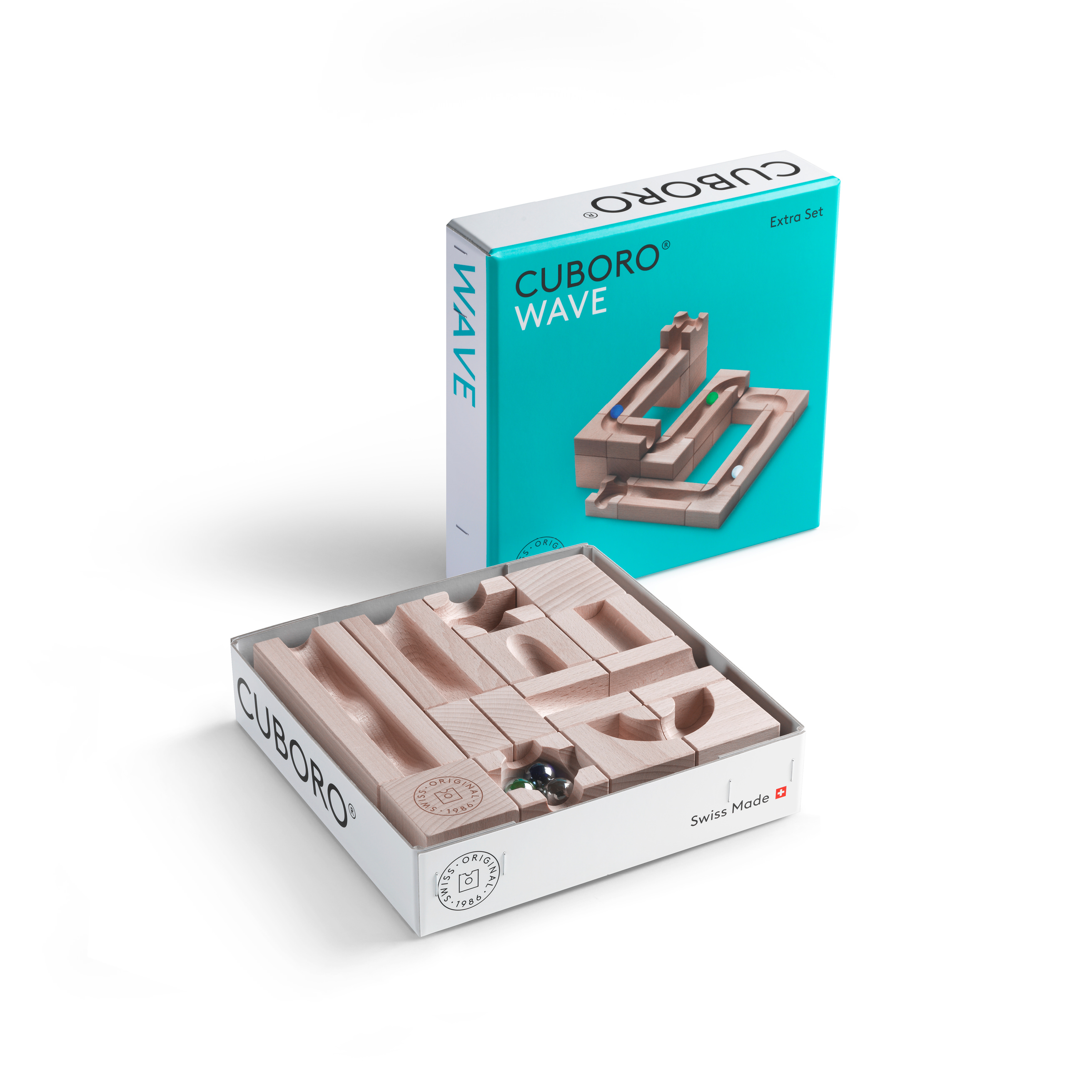 Cuboro Kugelbahn Extra Set Wave - 22 Elemente - ab 8 Jahren