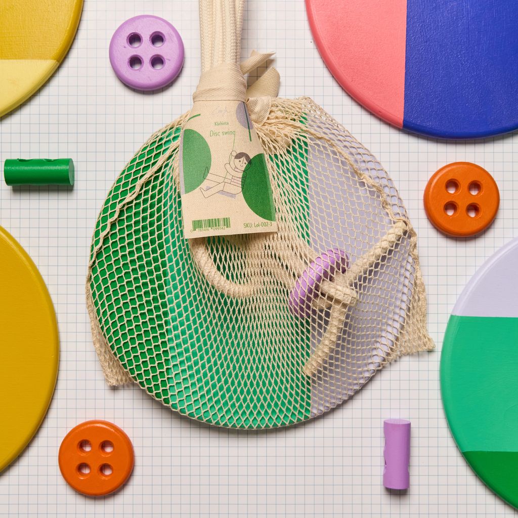 Eperfa Indoor Teller-Schaukel grün für Kinder