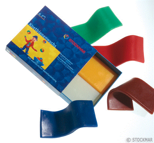 Stockmar Knetbienenwachs, 6 Farben 