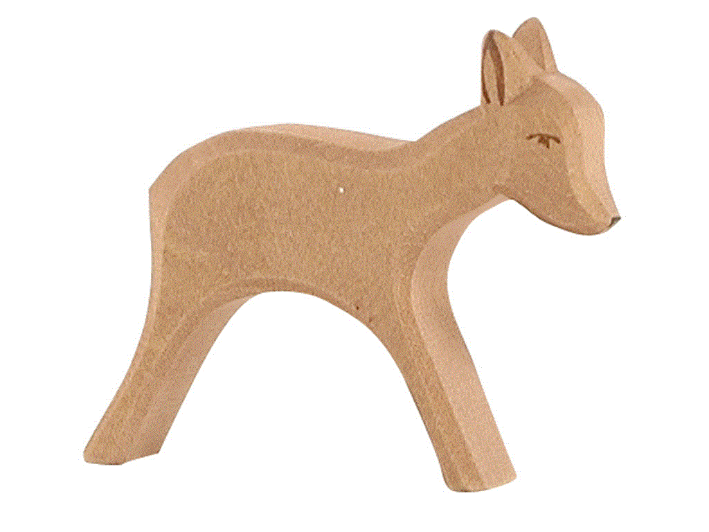 Ostheimer Reh stehend Holzfigur