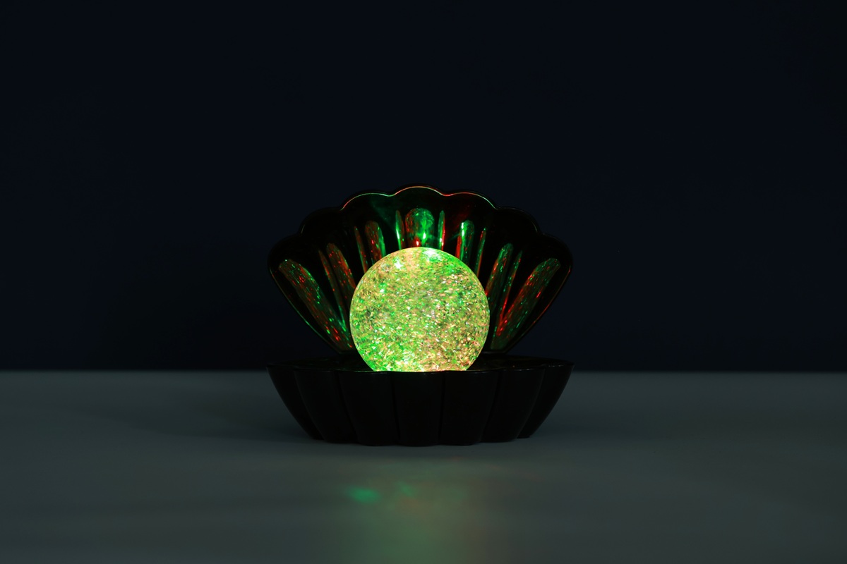 iTotal Muschel-Lampe schwarz