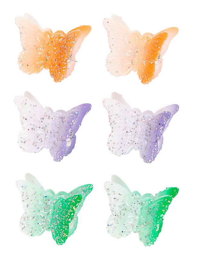 Souza for Kids Haarklemmen Mill Schmetterling (6 Stück/ 1 Karte)