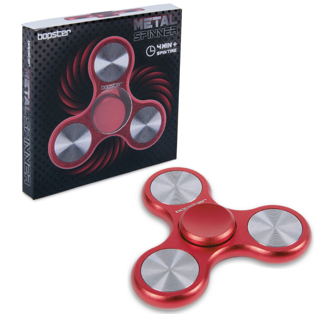 Bopster Metal Fidget Spinner - Red Metall Fidget Toy