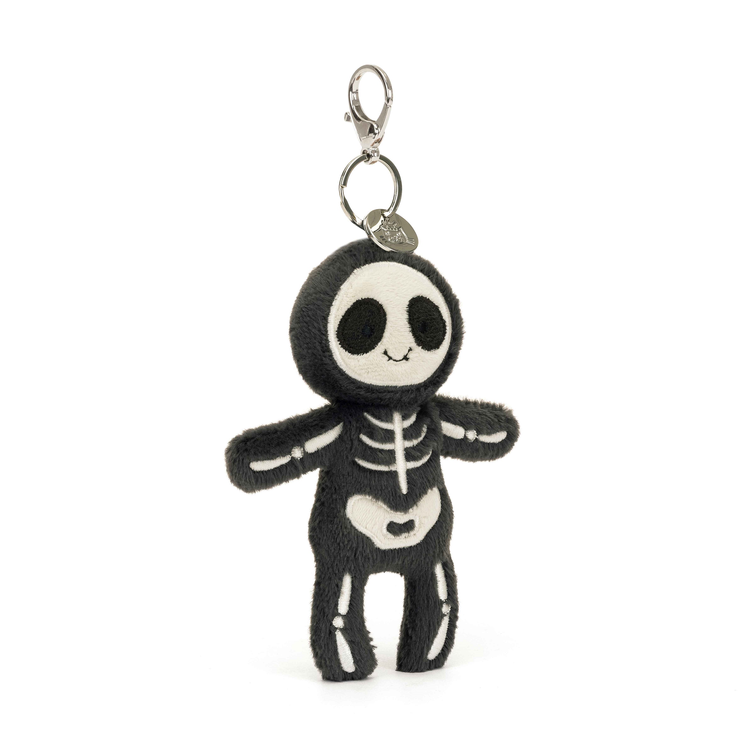 Jellycat Anhänger Skeleton Bob Bag Charm Kuschel Skelett